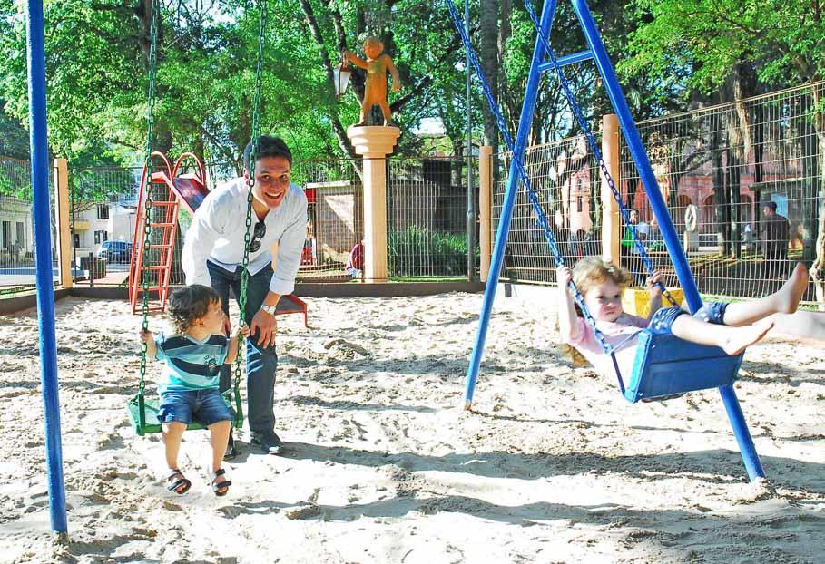 Estudantes promovem melhorias no parque da Praça Pinheiro Machado – Centro Histórico de Santo Ângelo  