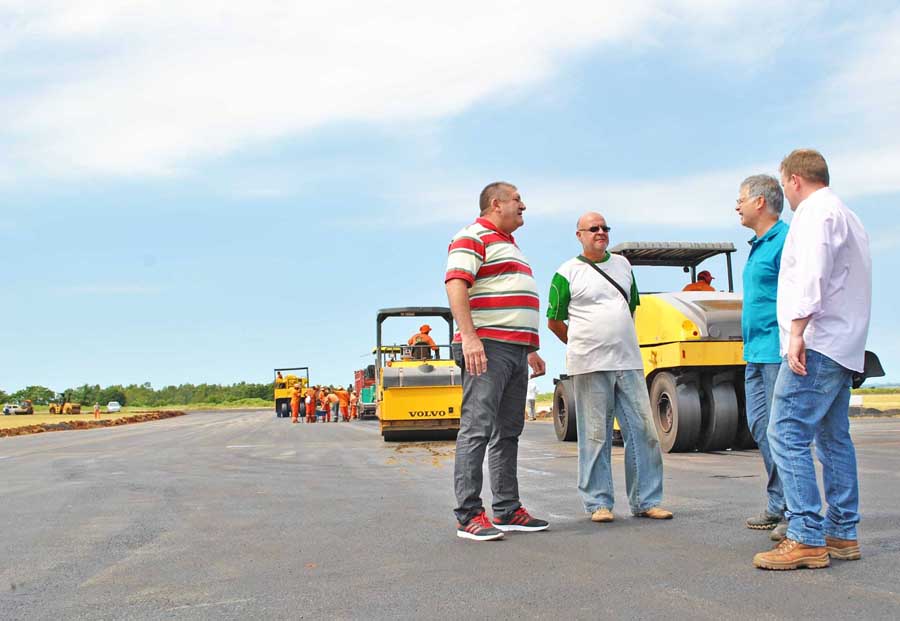 Legislativo segue registrando e divulgando, diariamente, o andamento das obras no Aeroporto de Santo Ângelo