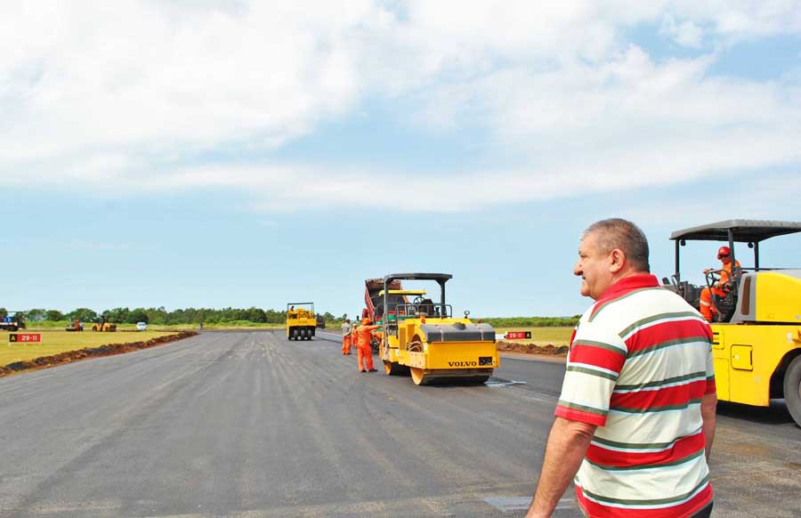 Legislativo segue registrando e divulgando, diariamente, o andamento das obras no Aeroporto de Santo Ângelo