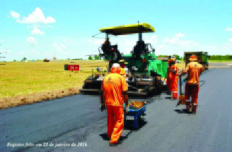 Legislativo segue registrando e divulgando, diariamente, o andamento das obras no Aeroporto de Santo Ângelo