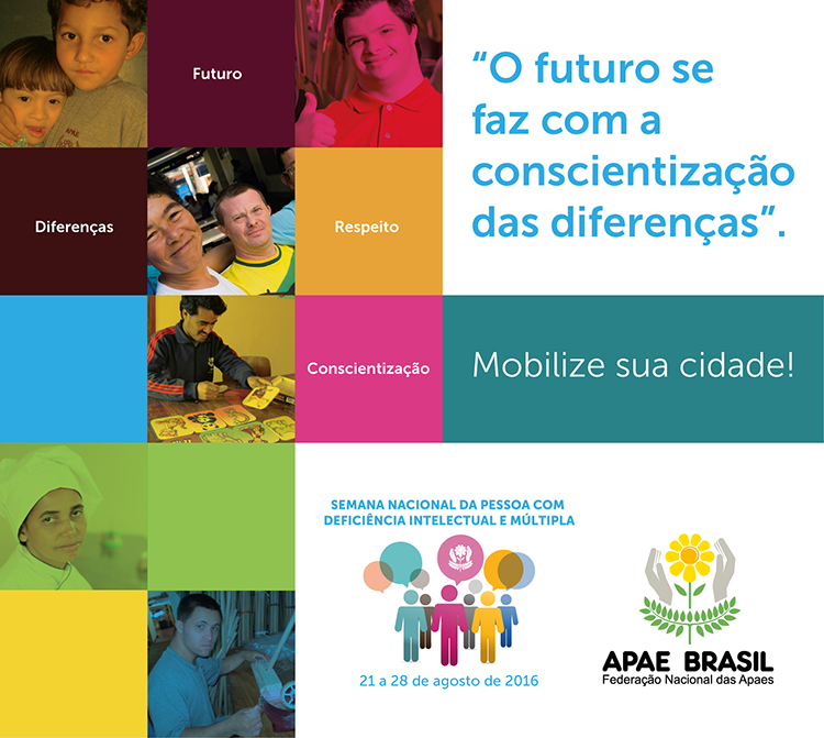 Semana Nacional da Pessoa com Deficiência Intelectual e Múltipla tem início no dia 21 de agosto.