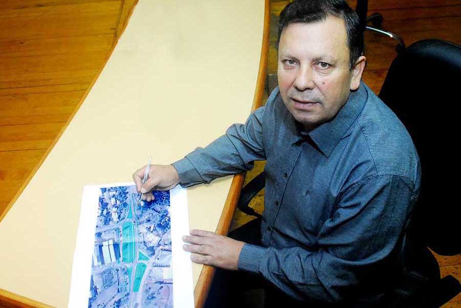 Vereador Vando busca agilizar conclusão do projeto  do trevo da Fenamilho, na ERS 344