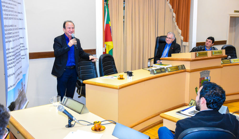 Vereadores de Santo Ângelo recebem Presidente da AMM e esclarecem questões ligadas aos projetos pleiteados pela região.