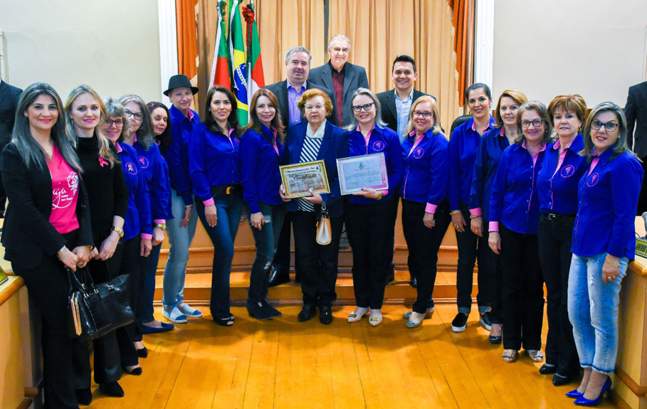 Poder Legislativo presta homenagem à Liga Feminina de Combate ao Câncer de Santo Ângelo 
