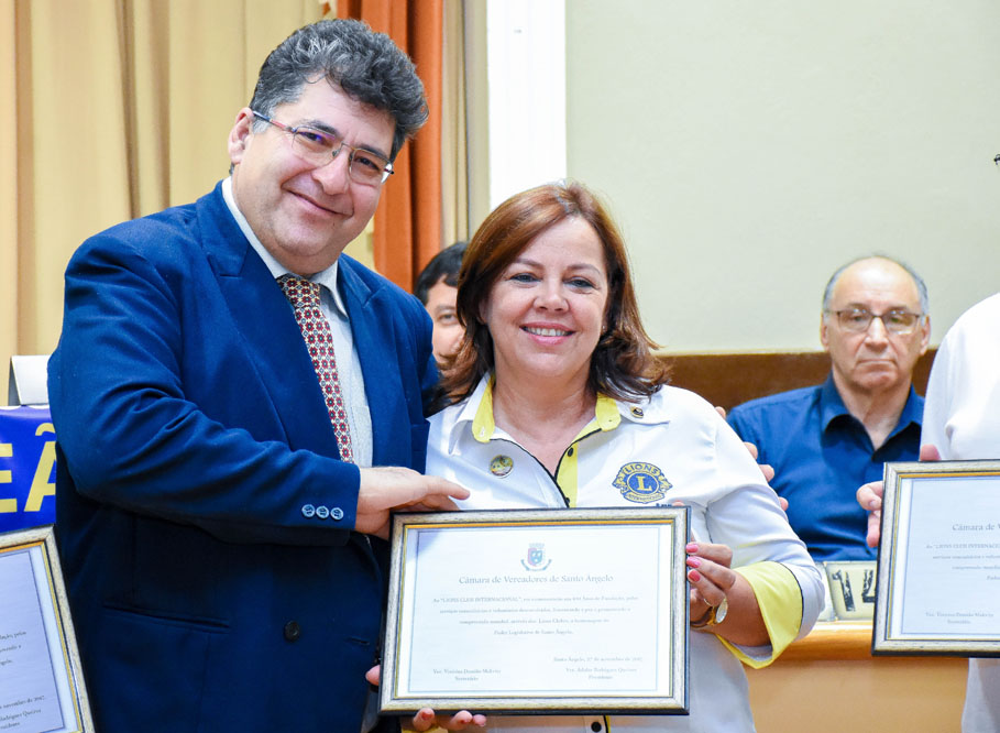Legislativo realiza sessão solene em comemoração aos 100 anos do Lions Club Internacional