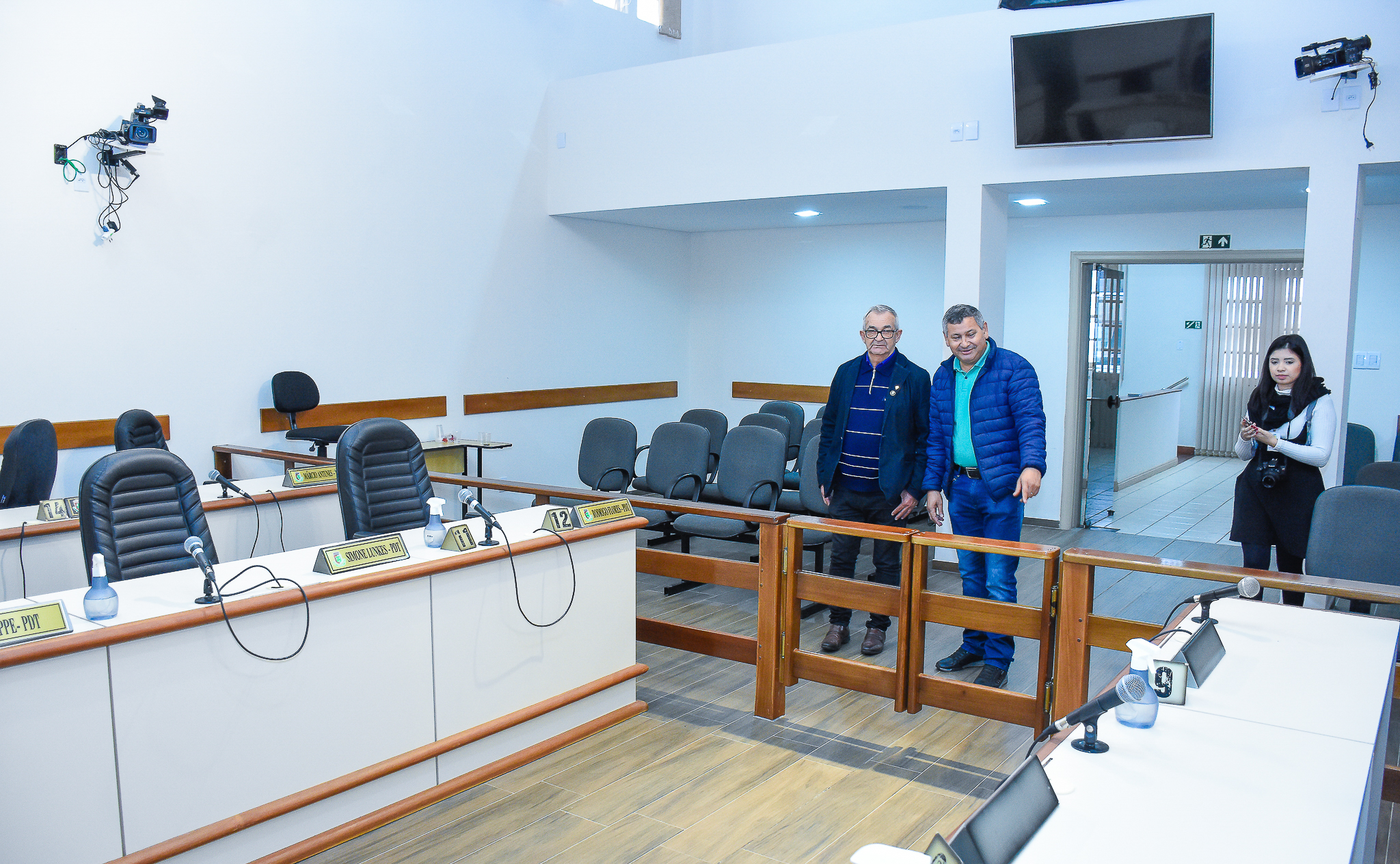 Presidente do Legislativo São-borjense visita a câmara de Vereadores de Santo Ângelo