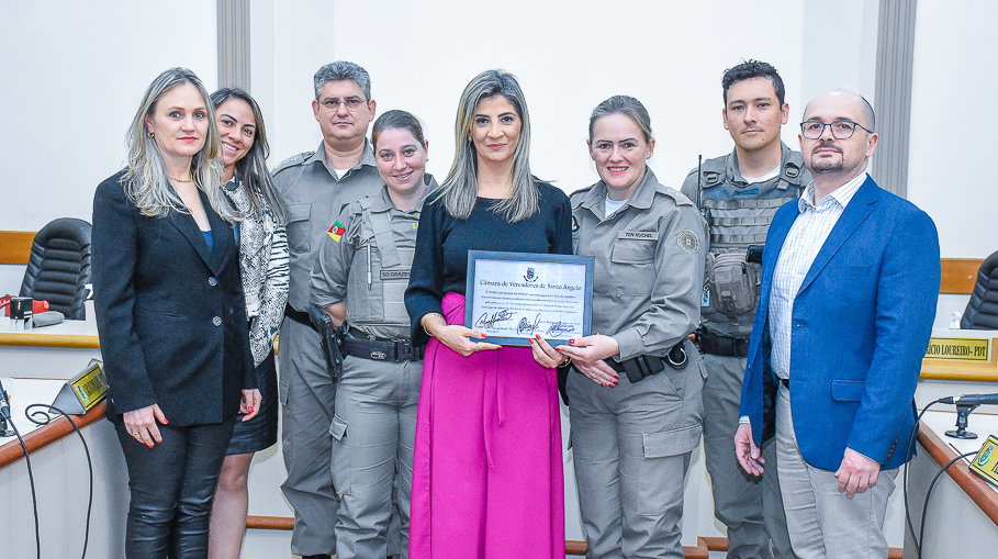 Patrulha Maria da Penha completa 7 anos de atuação em Santo Ângelo com homenagem do Legislativo