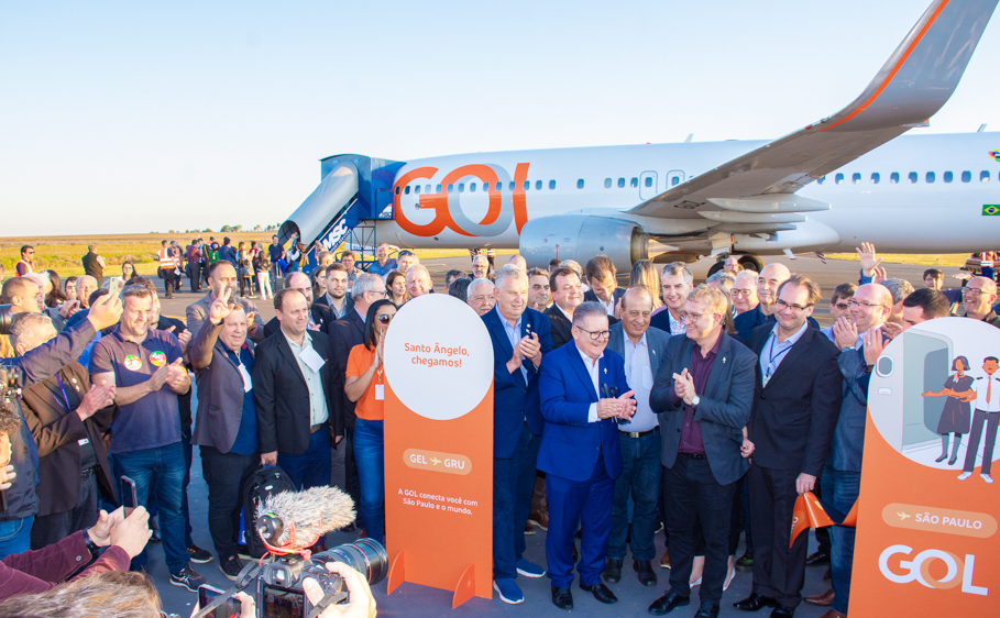 Pela primeira vez na região Boeing 737-800 da empresa Gol da início aos Voos com conexão são Paulo, Santo Ângelo 