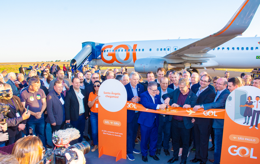 Pela primeira vez na região Boeing 737-800 da empresa Gol da início aos Voos com conexão são Paulo, Santo Ângelo 