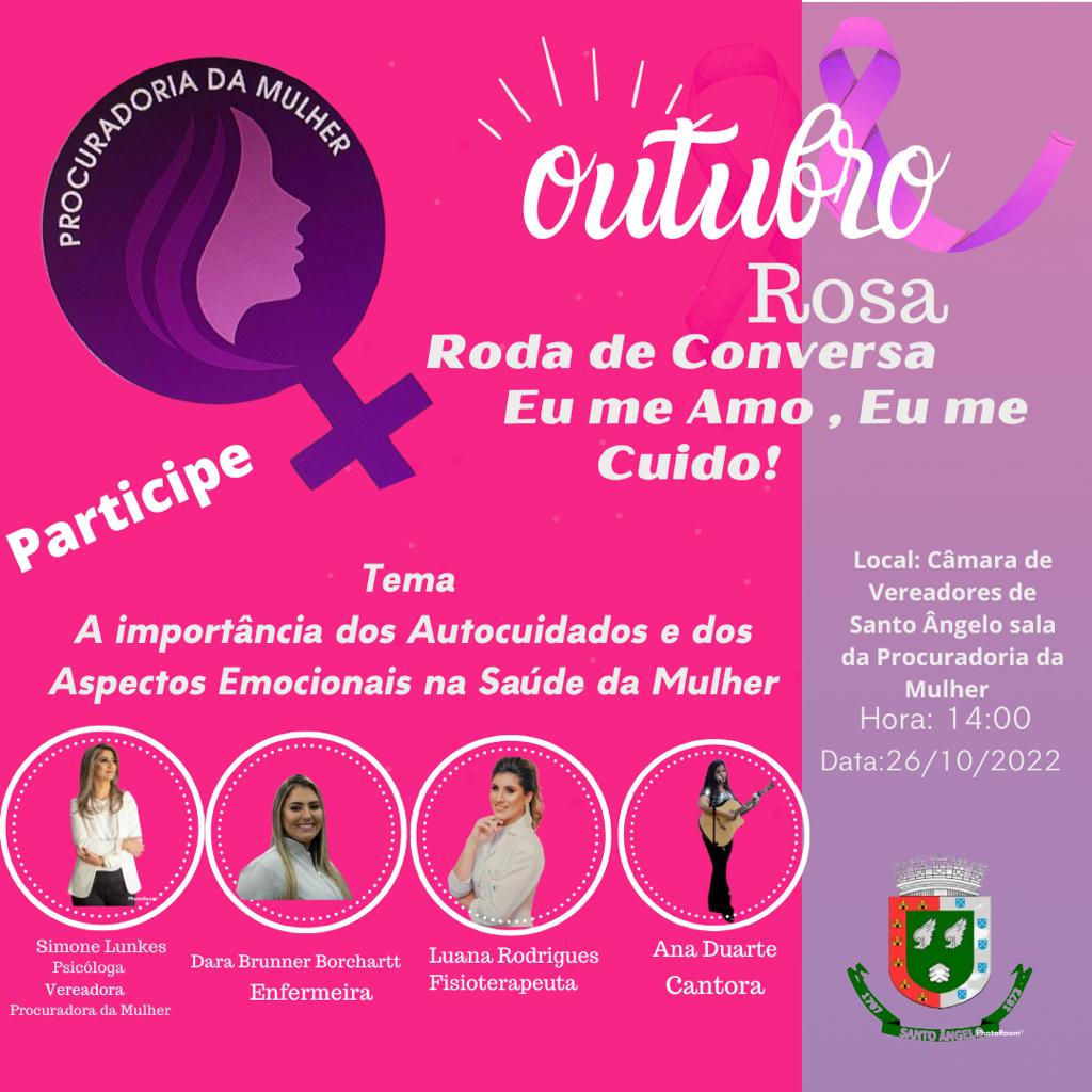   Roda de conversa guiada sobre o Câncer de mama será tema de encontro na  Procuradoria da mulher 