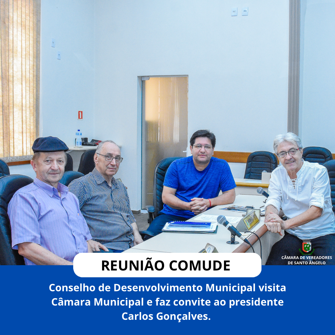 Legislativo recebe Conselho de Desenvolvimento Municipal (COMUDE)