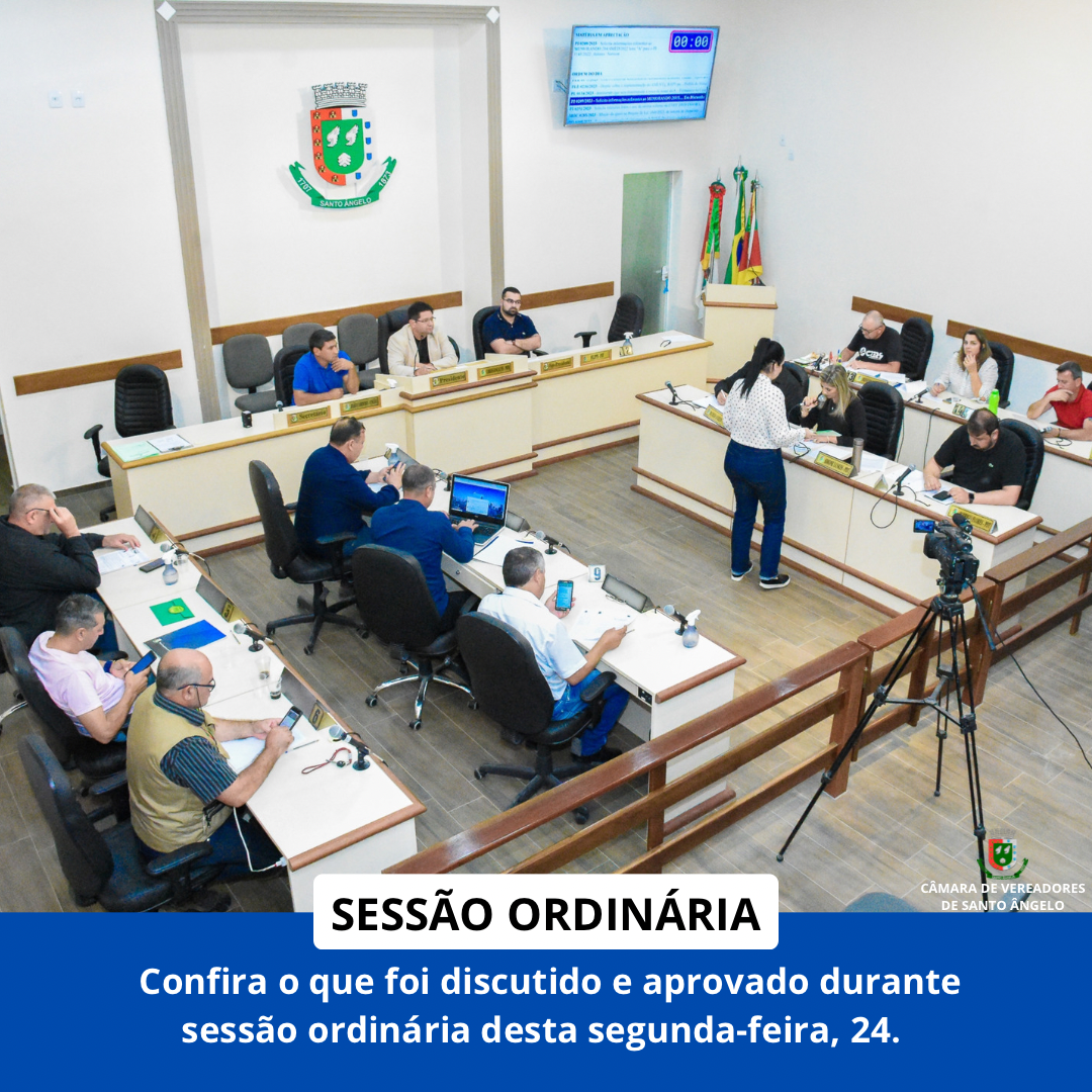 Confira tudo que foi discutido na Sessão Ordinária da última segunda-feira 