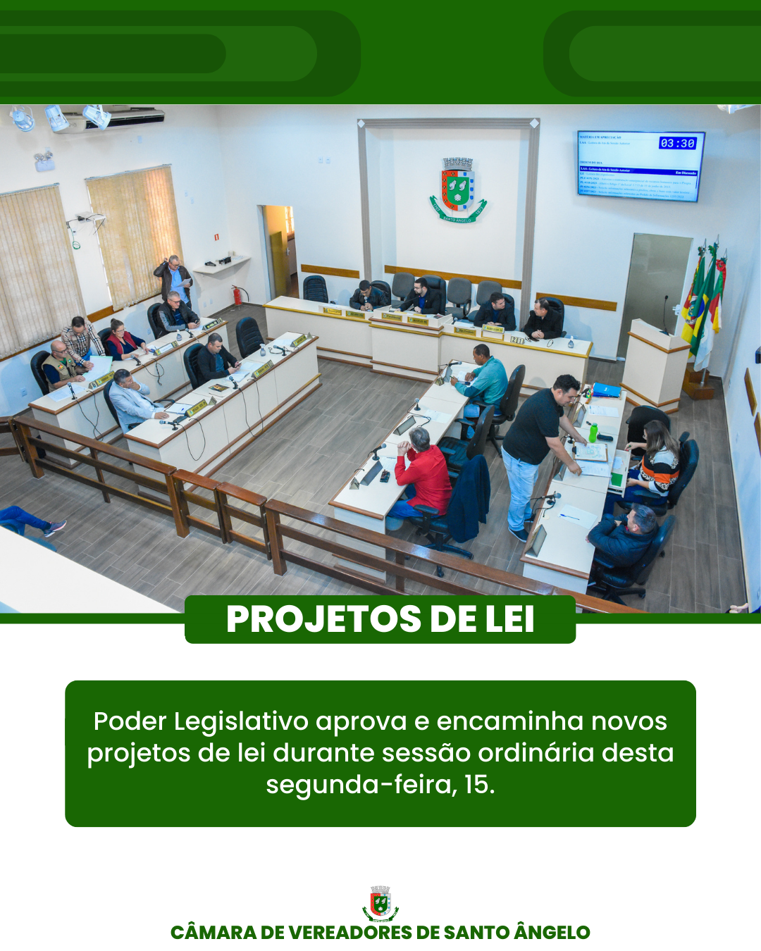 Confira os Projetos de Lei aprovados nesta semana