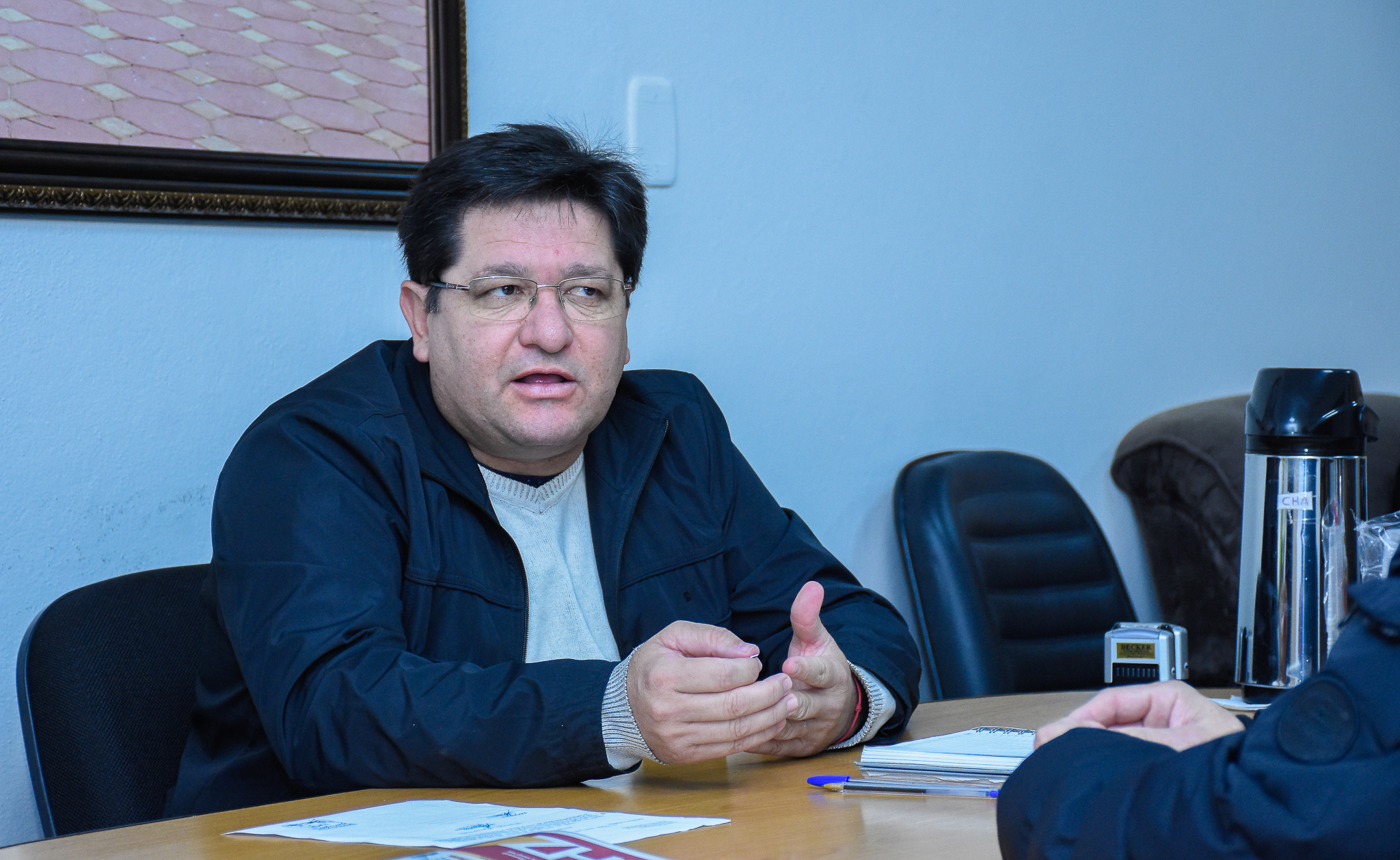 Câmara de Vereadores realizada reunião com o gerente regional da Rek Parking