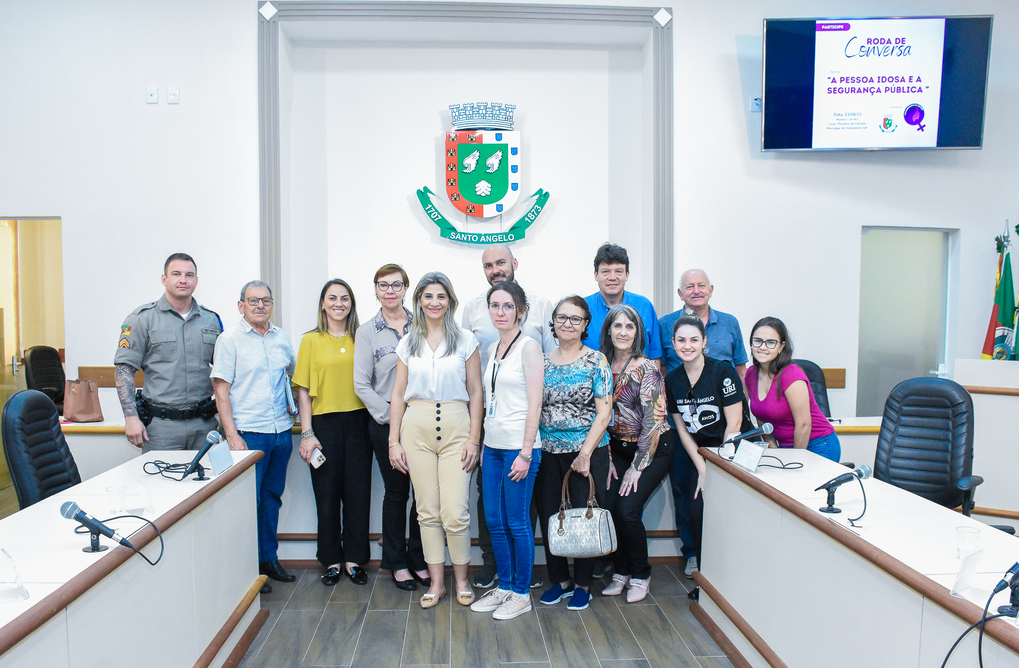 Realizada roda de conversa com o tema “A pessoa idosa e a segurança pública”