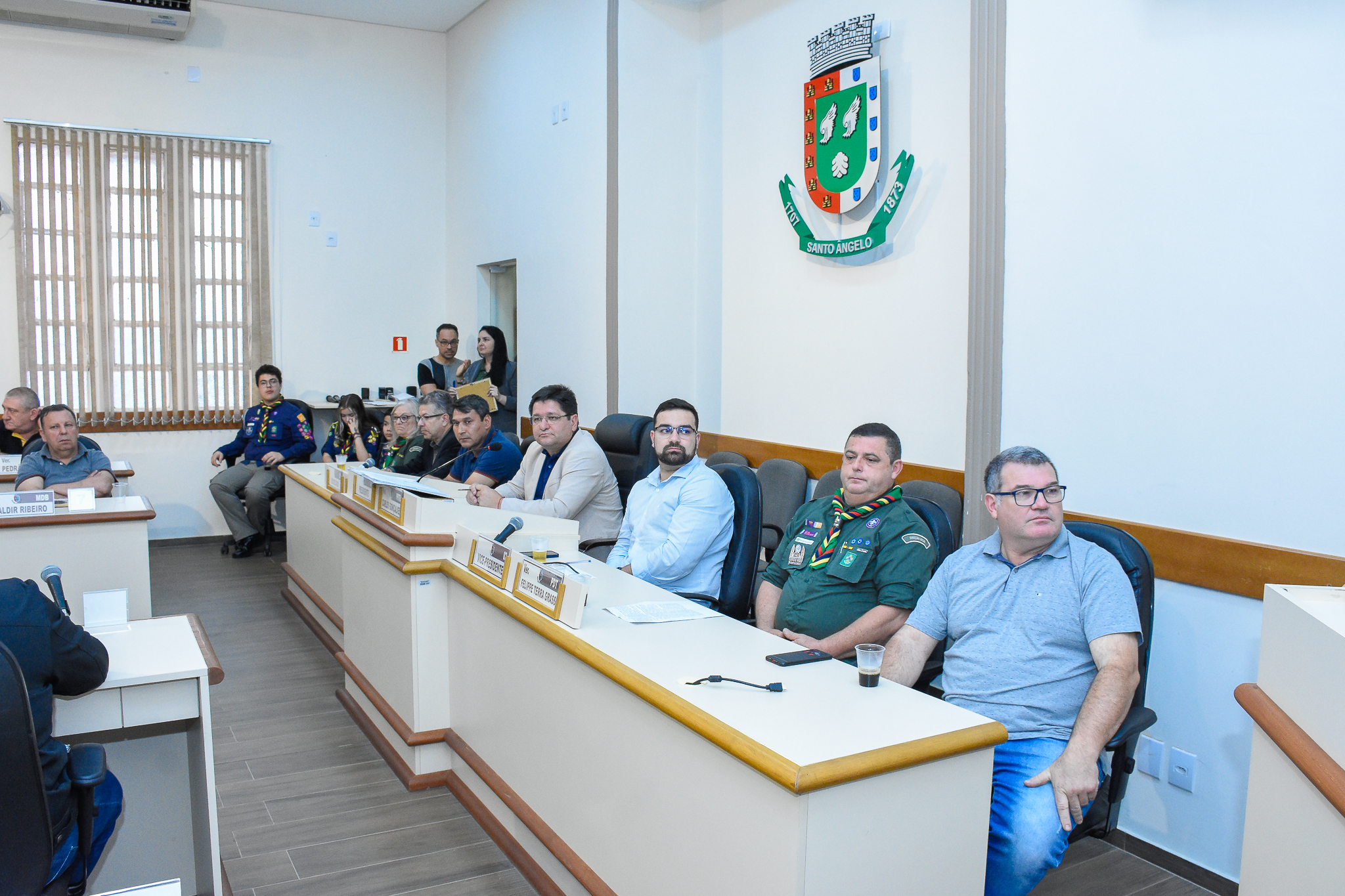 Poder Legislativo de Santo Ângelo realizou homenagem aos 60 anos do Grupo Escoteiro Medianeira 100RS