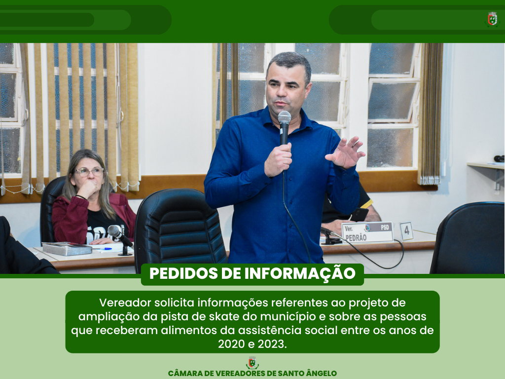 Projeto de Lei e Pedido de informação confira os assuntos deliberados na última segunda-feira