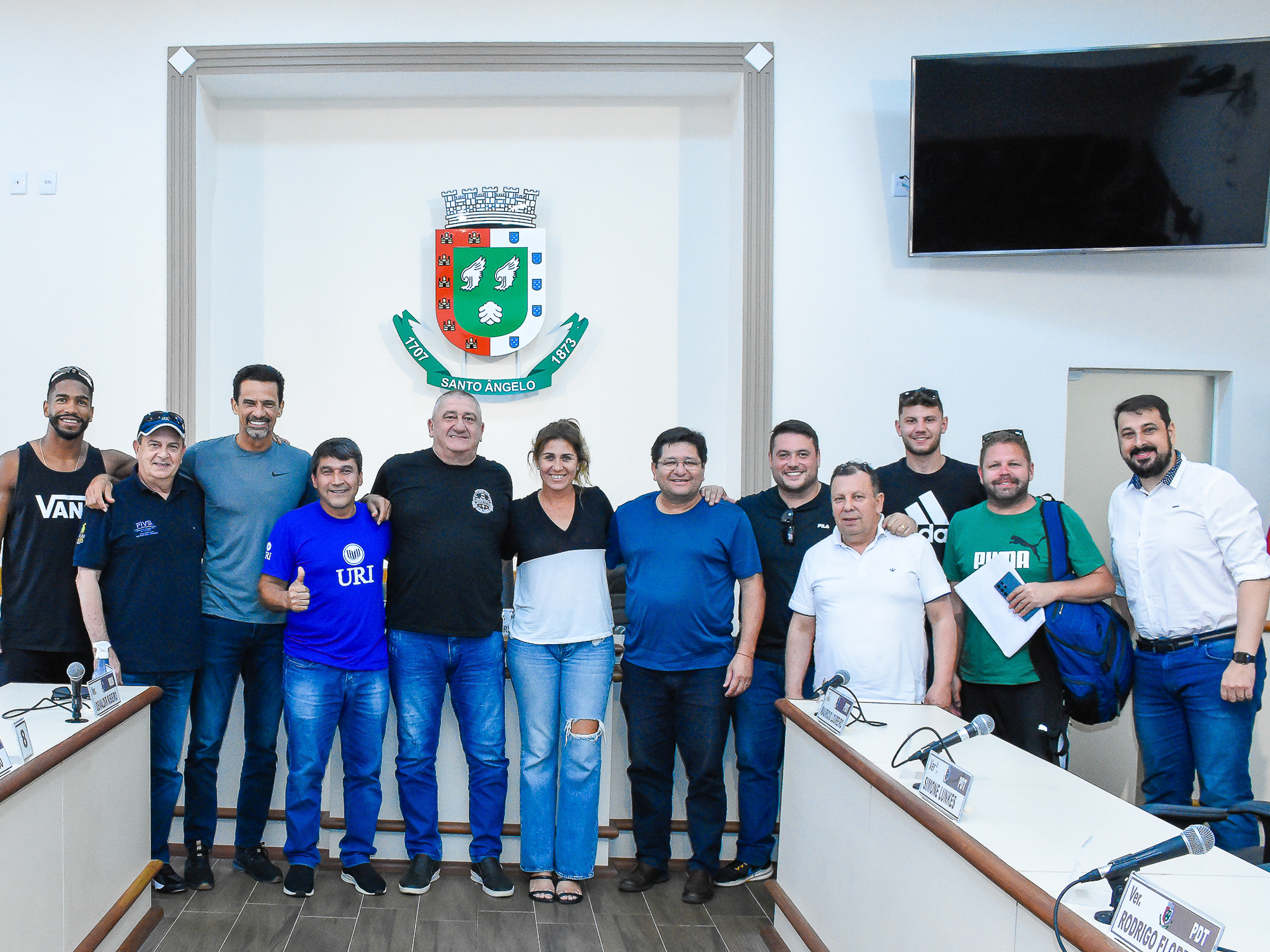  Legislativo prestigia a solenidade de abertura do Mundialito de Vôlei de Praia em Santo Ângelo