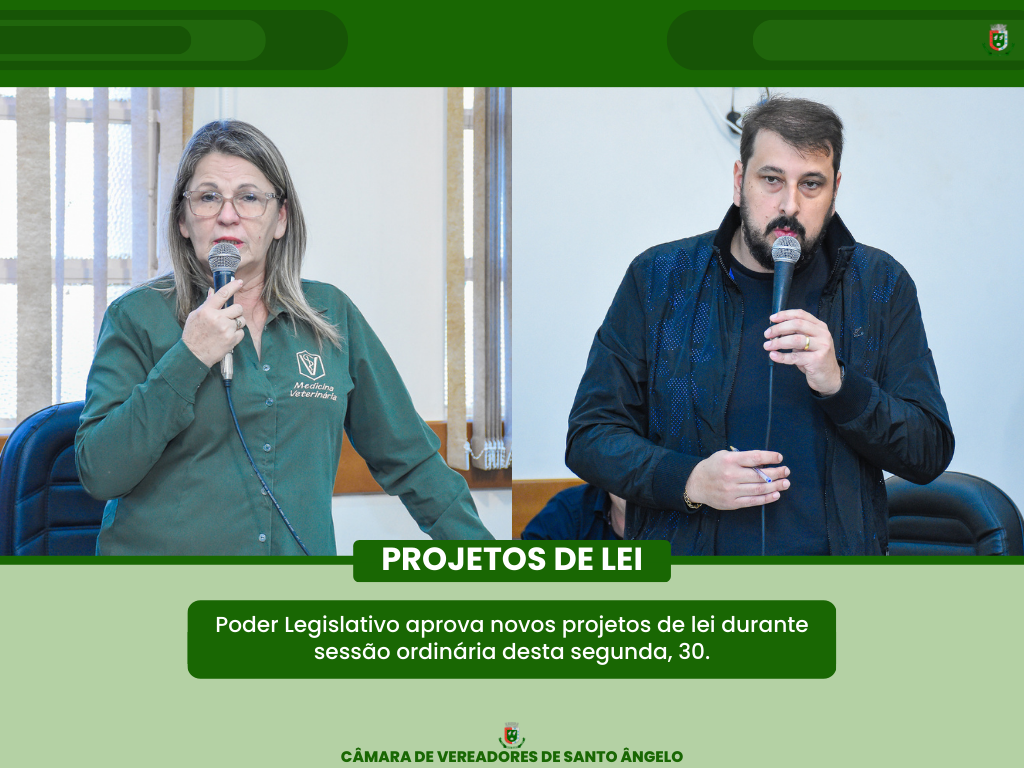 Fique por dentro dos Projetos de Lei aprovados esta semana