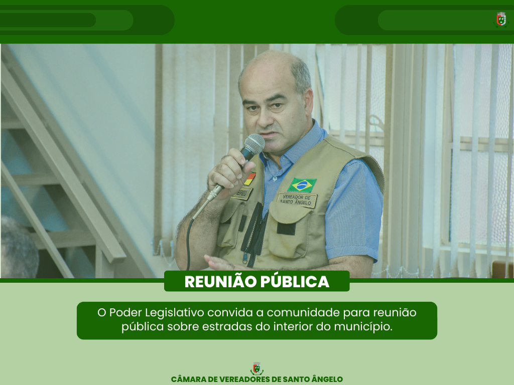 Legislativo promove Reunião Pública para tratar da situação das estradas do interior do município