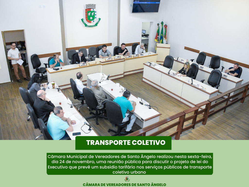Transporte coletivo urbano em pauta no Legislativo