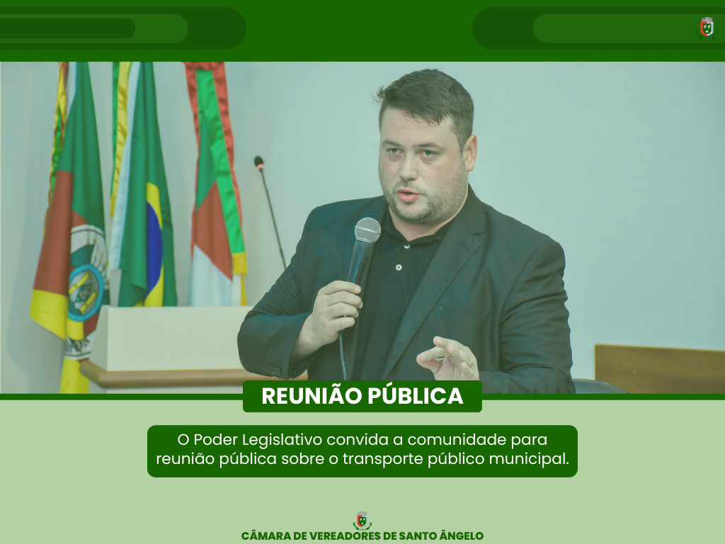 Legislativo realizará Reunião Pública para tratar de assuntos relacionados ao transporte público municipal