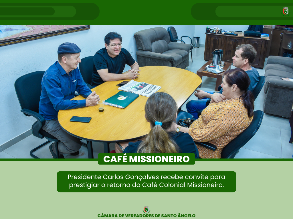 Integrantes da APROCOHSA realizam convite ao Legislativo para o Café Colonial Missioneiro