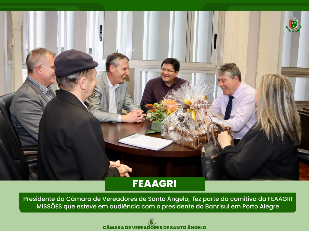 Legislativo acompanha comitiva da FEAAGRI na Capital do Estado