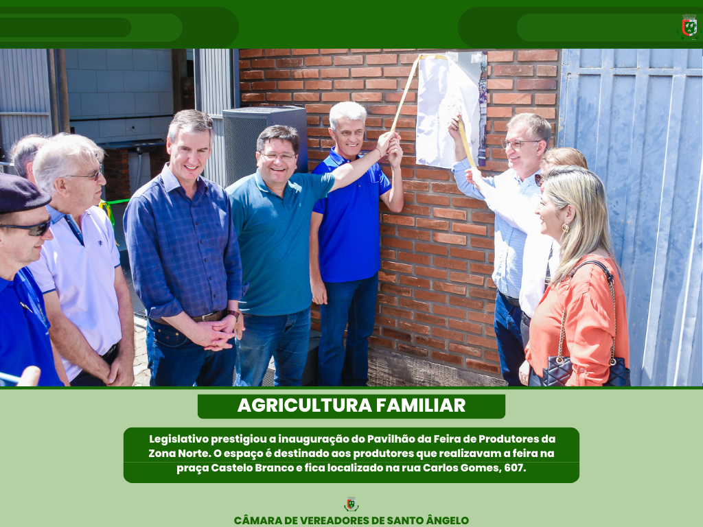 Pavilhão da Feira de Produtores é inaugurado na Zona Norte