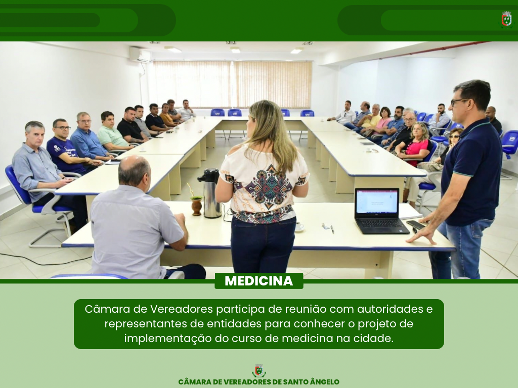 Legislativo Participou de reunião na URI para conhecer o projeto de implementação do curso de medicina