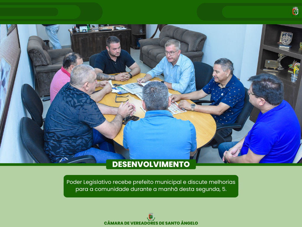 Vereadores receberam o prefeito municipal Jacques Barbosa na manhã desta segunda