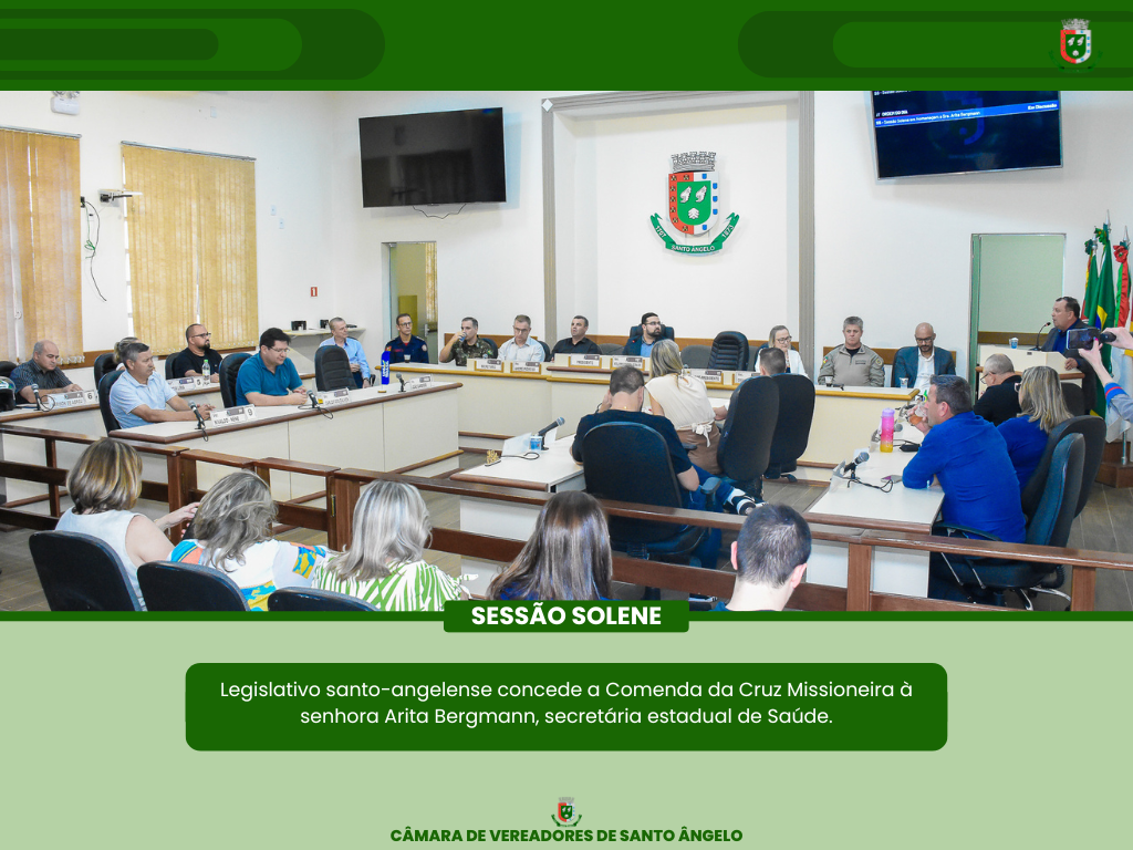 Legislativo concedeu a Comenda da Cruz Missioneira para Arita Bergmann atual Secretária Estadual da Saúde