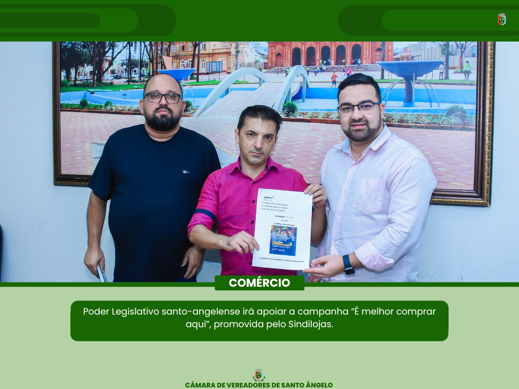 Legislativo recebeu o diretor da campanha “É melhor comprar aqui”