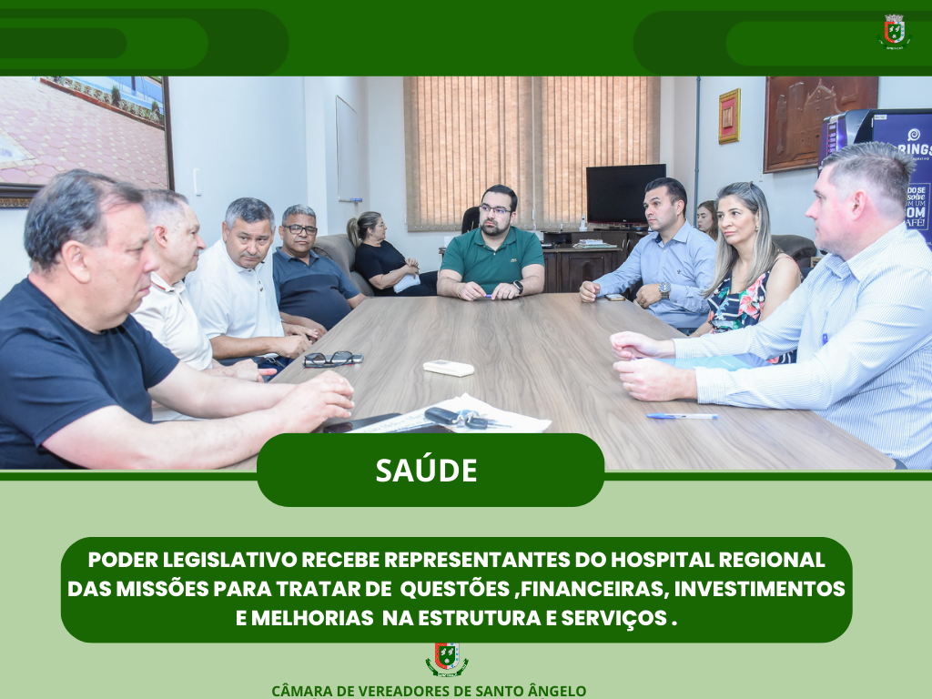 Legislativo recebeu representantes do Hospital Regional das Missões