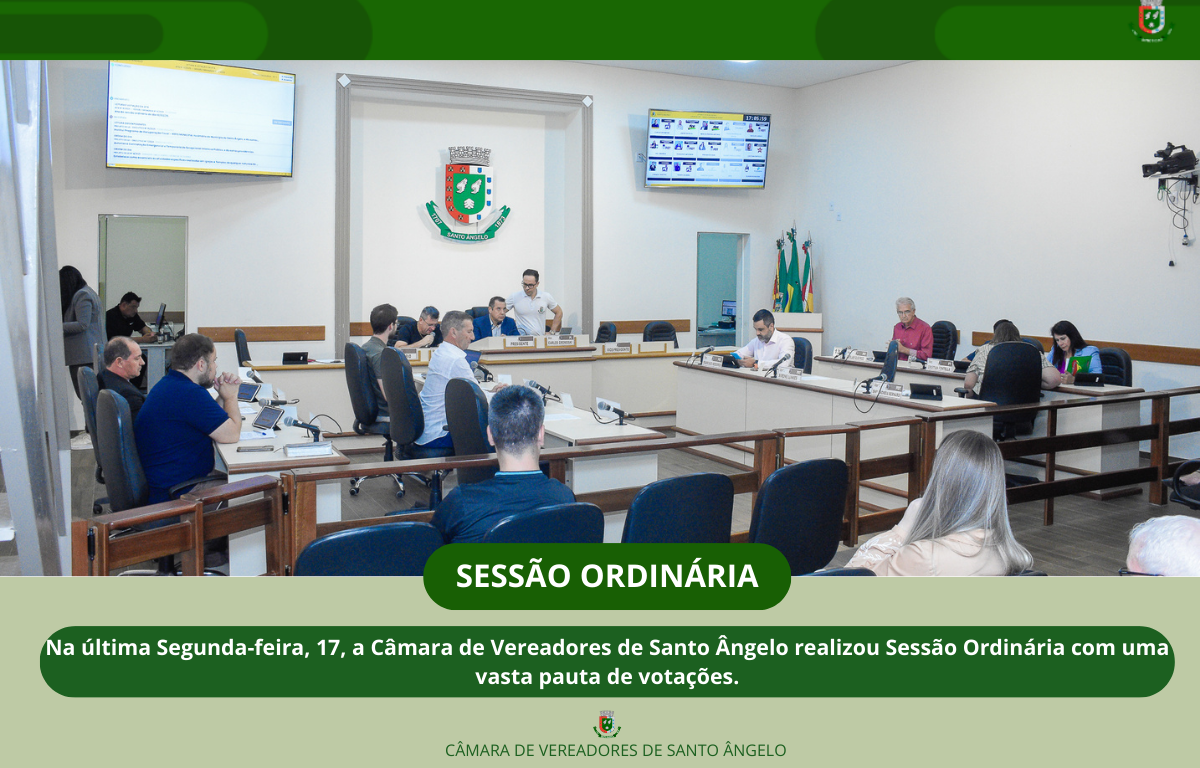 Aprovados 3 projetos de lei e 5 pedidos de informações durante a última Sessão Ordinária
