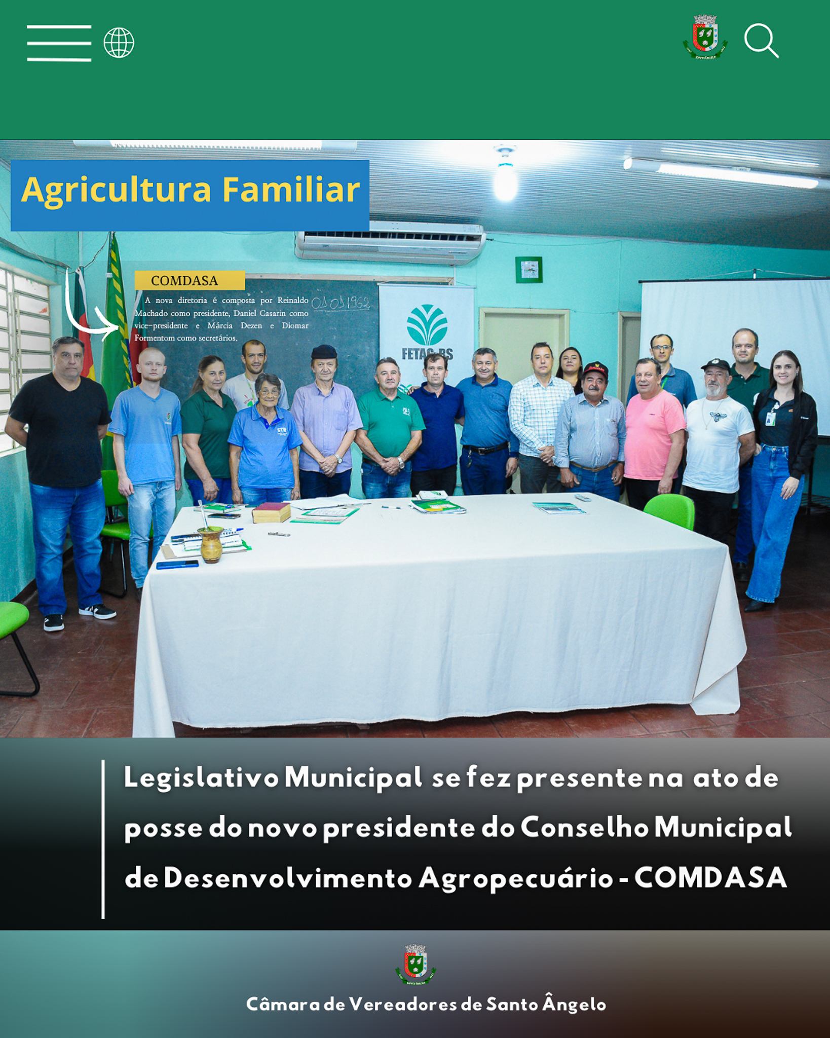 Legislativo Municipal se faz presente na posse da nova diretoria do COMDASA