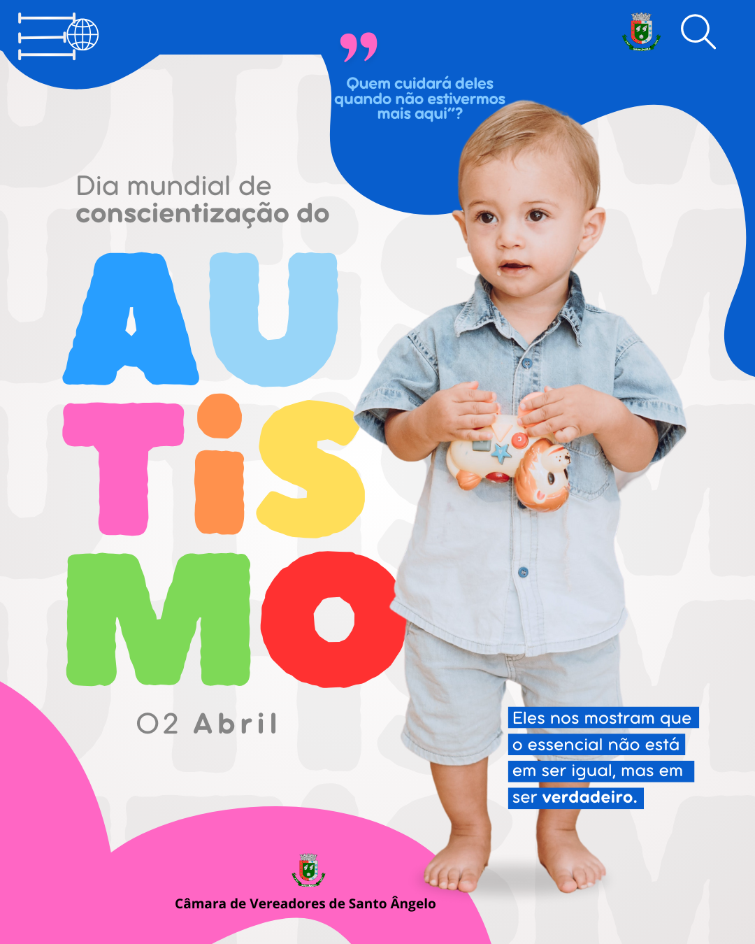 02 de abril  Dia Mundial de Conscientização do Autismo