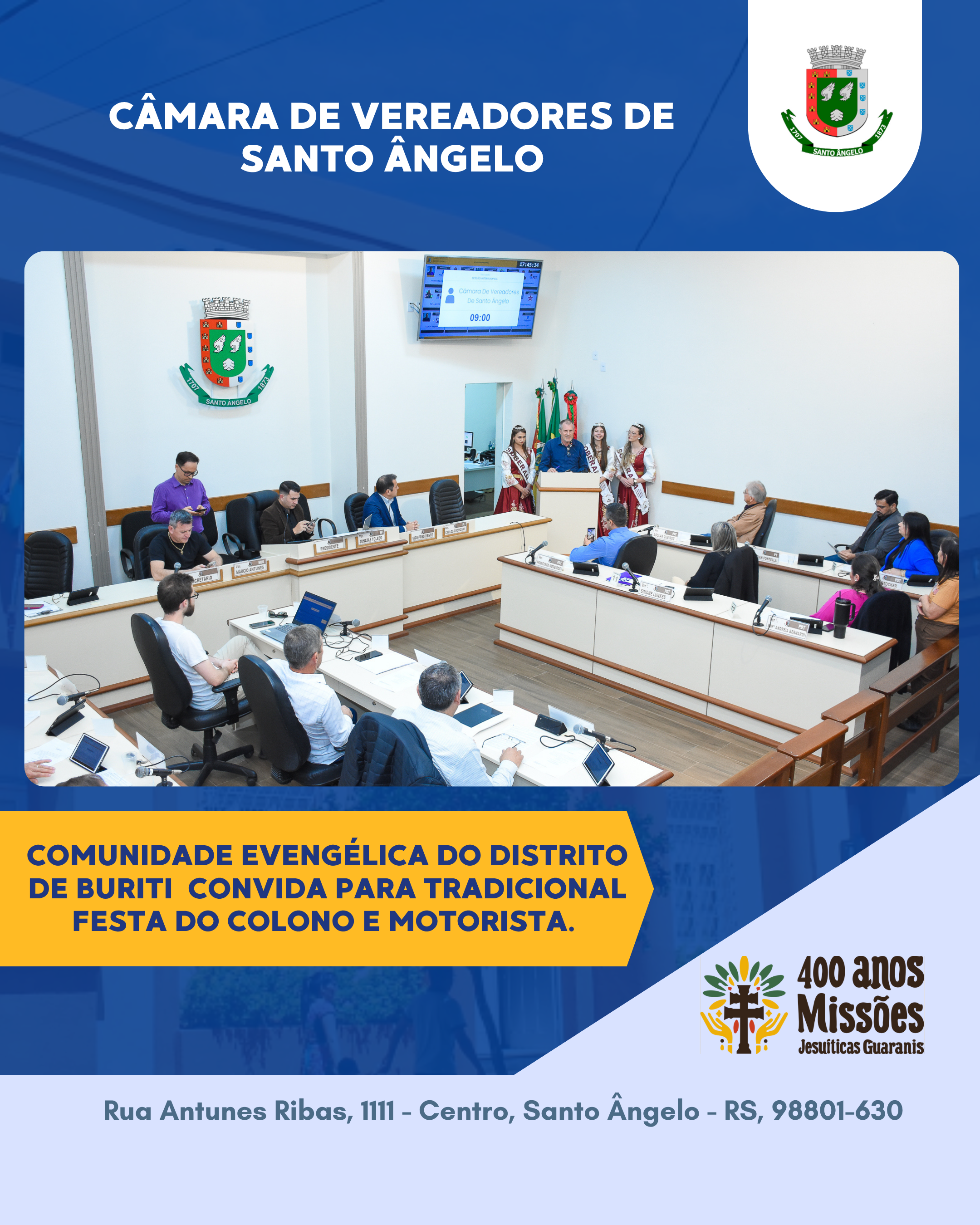 Comunidade evangélica do distrito de Buriti convida a comunidade para tradicional Festa do Colono e Motorista