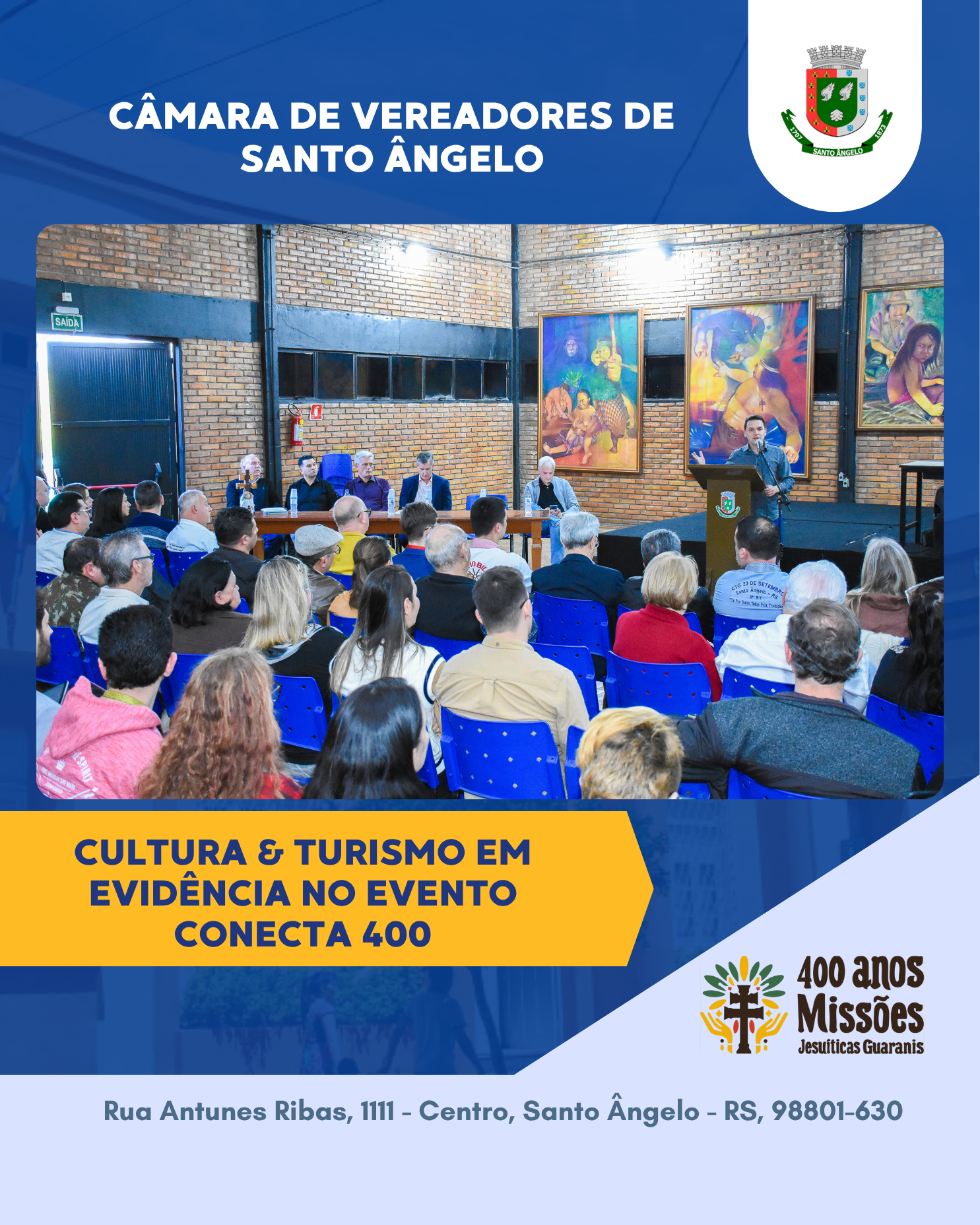 Cultura e turismo em evidência no evento conecta 400