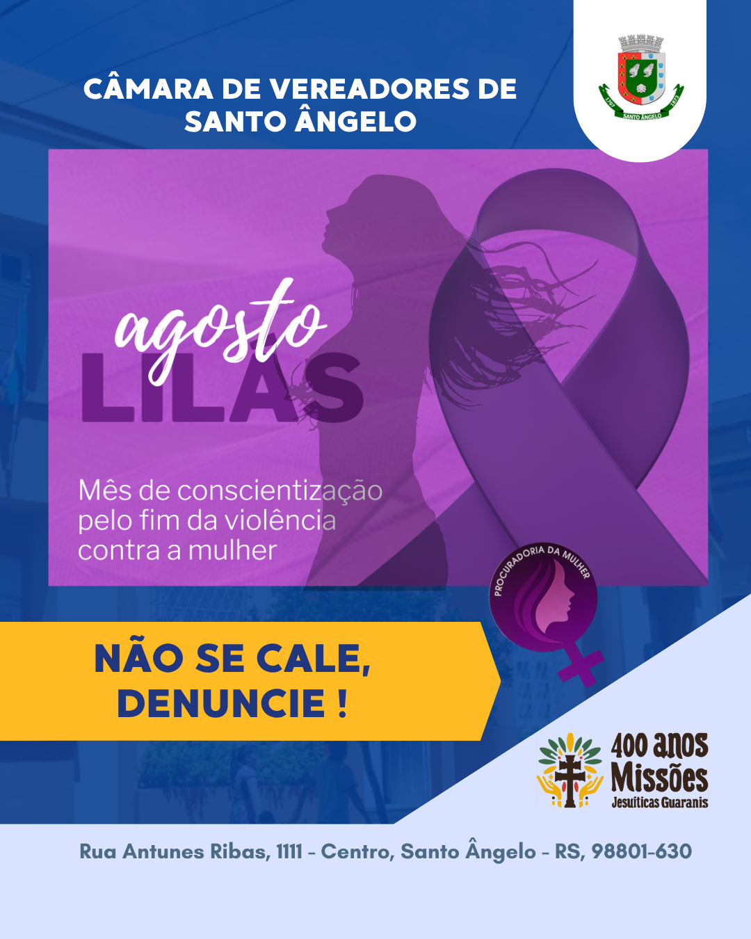 Legislativo da início a campanha agosto lilás