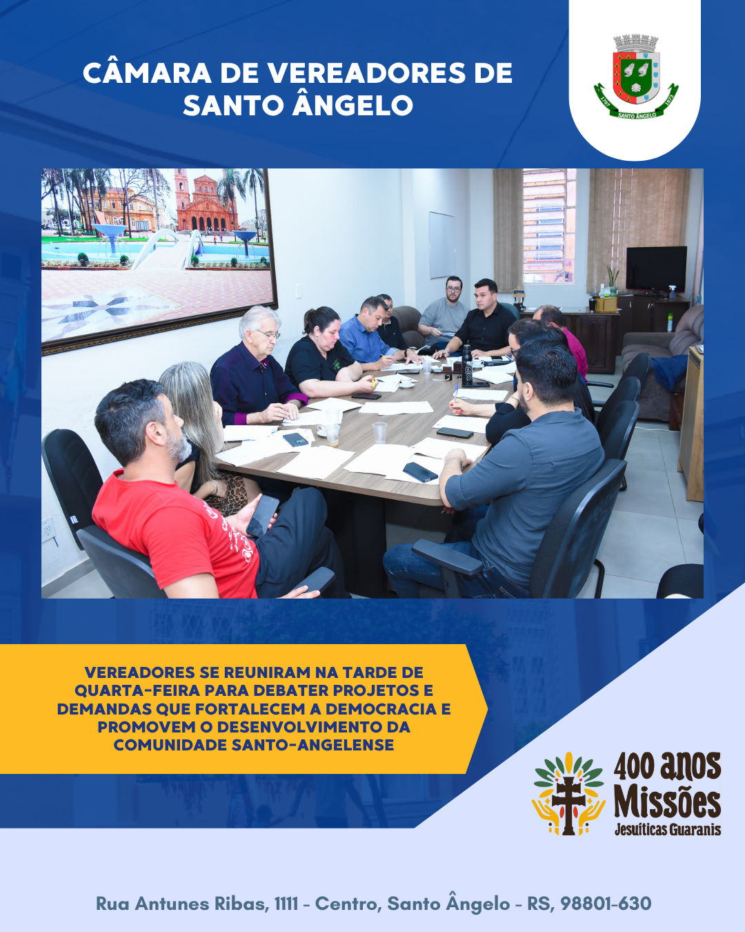 Vereadores discutem projetos e demandas relevantes para a comunidade local