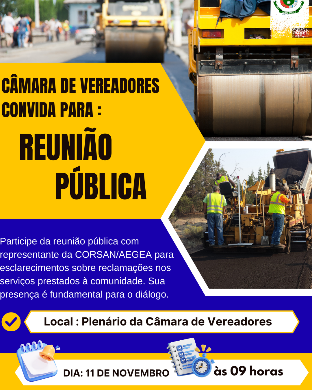 Câmara promove reunião pública para esclarecer serviços prestados pela CORSAN/AEGEA à comunidade