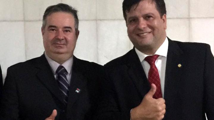Em reuni&atilde;o com o Deputado Cajar Nardes, vereador Andr&eacute; Marques solicita R$ 1 milh&atilde;o em emendas parlamentares 