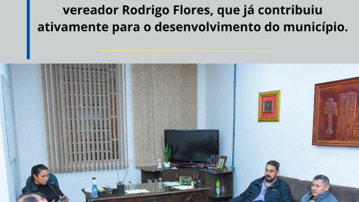 Ex-Vereador Rodrigo Flores visita o Legislativo