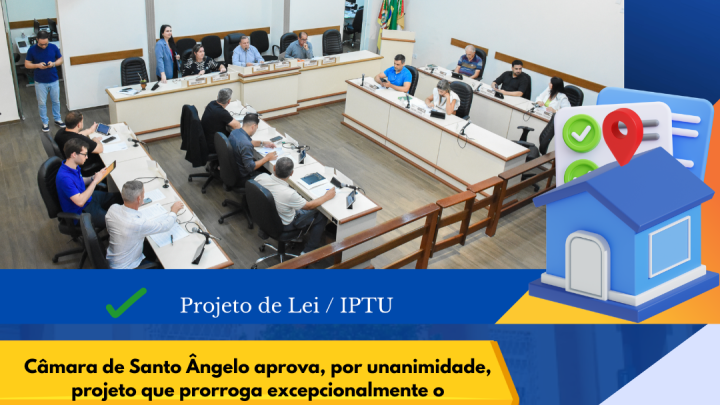 C&acirc;mara aprova prorroga&ccedil;&atilde;o excepcional do calend&aacute;rio do IPTU 2026