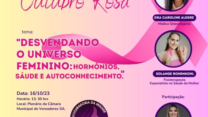 Procuradoria da Mulher promove palestra sobre o outubro rosa