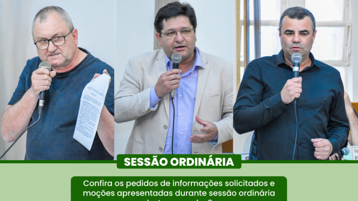 Saiba mais sobre os Pedidos de Informa&ccedil;&otilde;es e Mo&ccedil;&otilde;es deliberados na &uacute;ltima segunda-feira