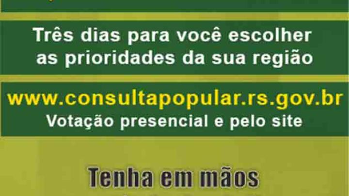  Novidade na Consulta Popular: voto tamb&eacute;m poder&aacute; ser efetuado via SMS