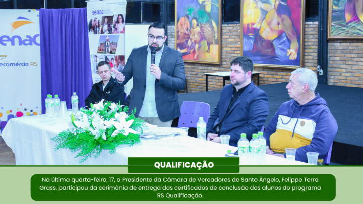 Alunos do programa RS Qualifica&ccedil;&atilde;o recebem certificado