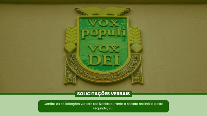 Confira os pedidos de informa&ccedil;&atilde;o solicitados de forma verbal durante a Sess&atilde;o da &uacute;ltima segunda-feira